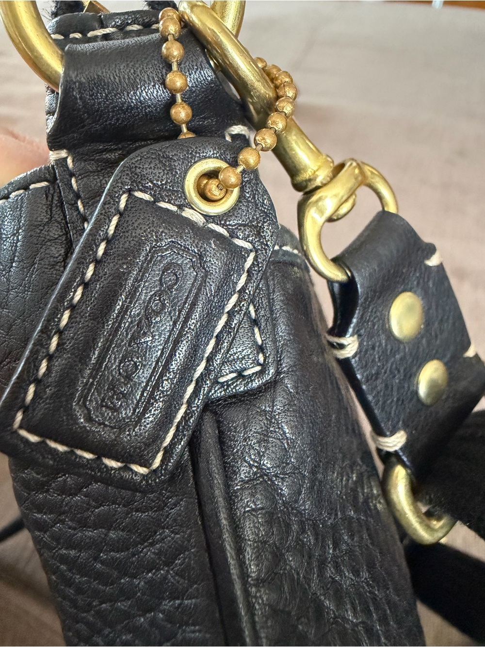 Coach Black Leather Crossbody Bag - Picture 9 of 12